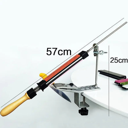 Precision Manual Knife Sharpener with Adjustable Rotatable Clamp for All Blades 5