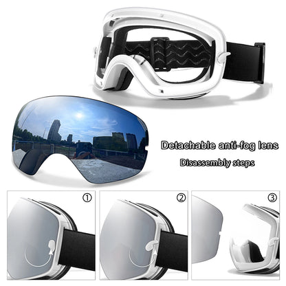 Premium Anti-Fog Ski Goggles with UV400 Protection & Night Vision Lens 2