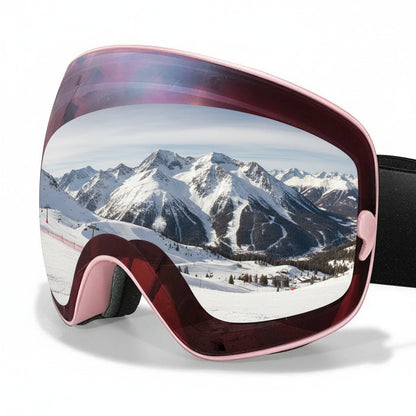 Premium Anti-Fog Ski Goggles with UV400 Protection & Night Vision Lens 6