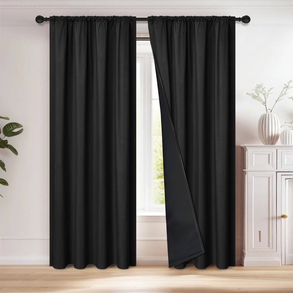 Premium Blackout Curtain Panel - 100% Light Blocking Blackout Drapes for Living Room & Bedroom 0