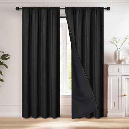 Premium Blackout Curtain Panel - 100% Light Blocking Blackout Drapes for Living Room & Bedroom 7