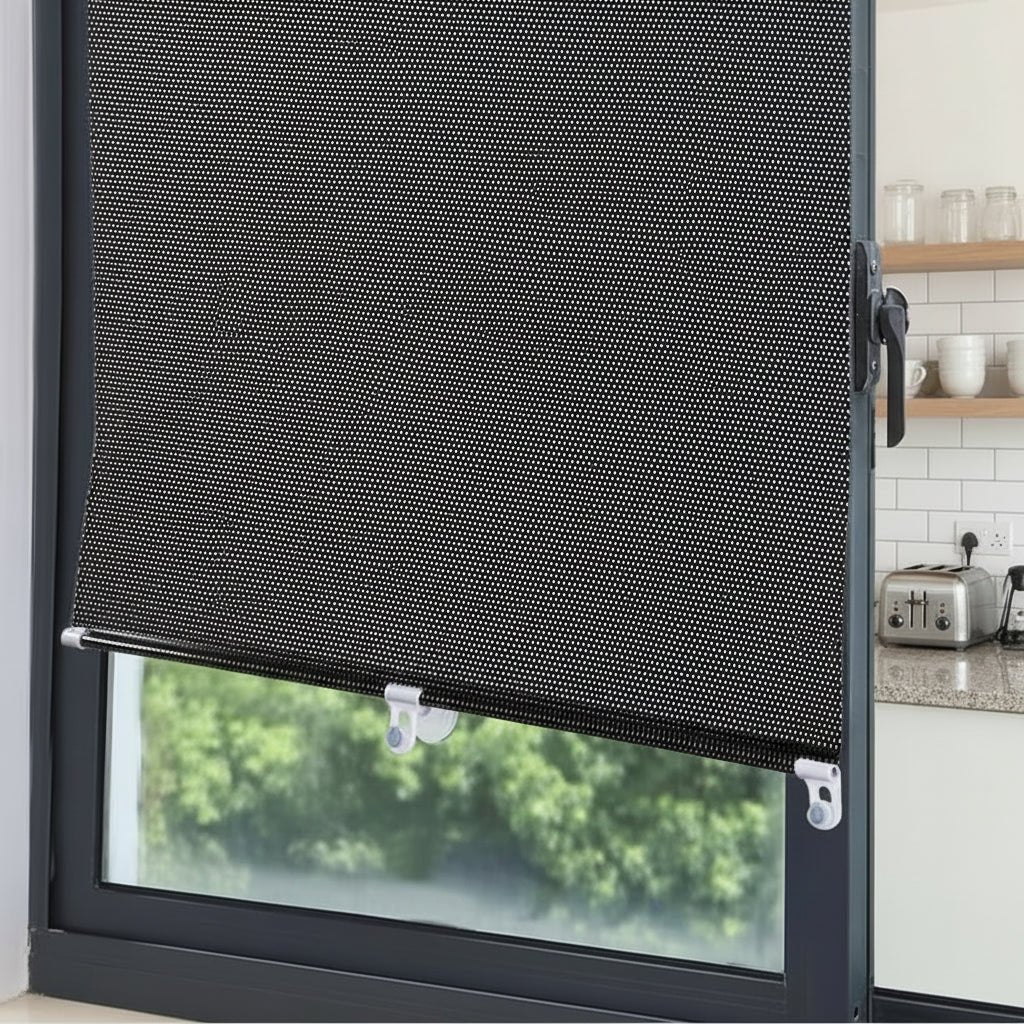 Premium Blackout Roller Shades - No-Drill Cellular Blackout Window Blinds for Indoor/Outdoor Use 0