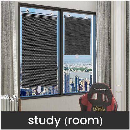 Premium Blackout Roller Shades - No-Drill Cellular Blackout Window Blinds for Indoor/Outdoor Use 3