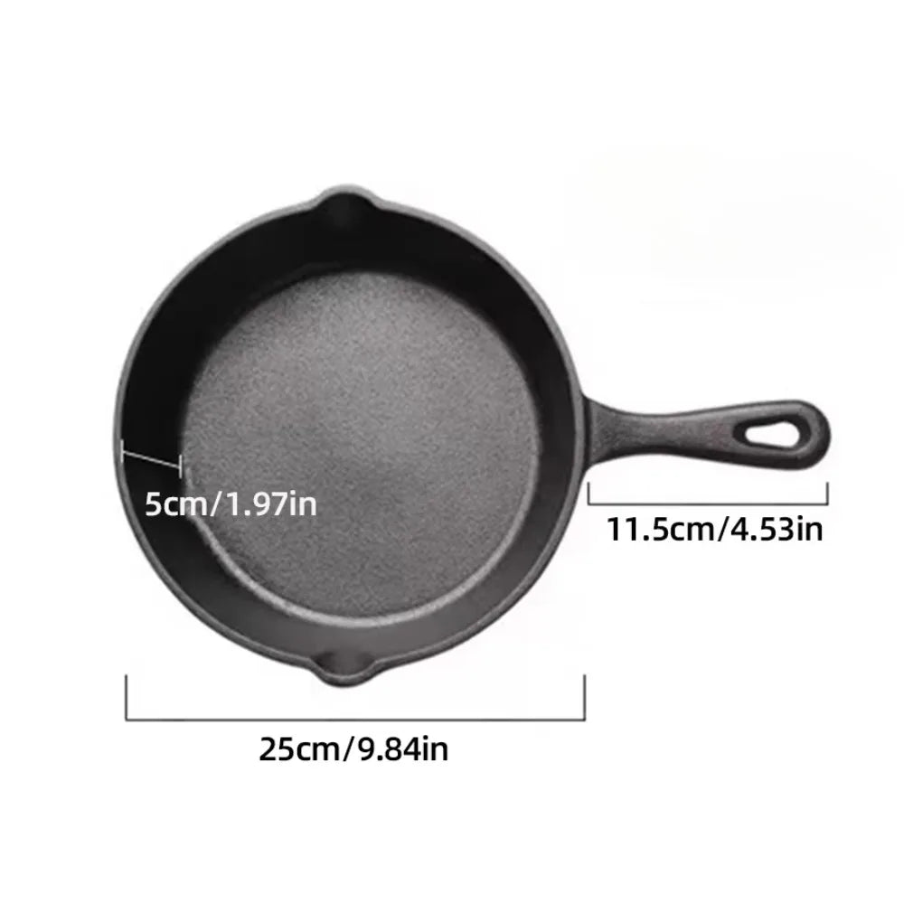 Premium Cast Iron Skillet - Non-Stick Frying Pan for Versatile Indoor & Outdoor Cooking 5