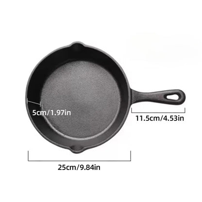 Premium Cast Iron Skillet - Non-Stick Frying Pan for Versatile Indoor & Outdoor Cooking 5