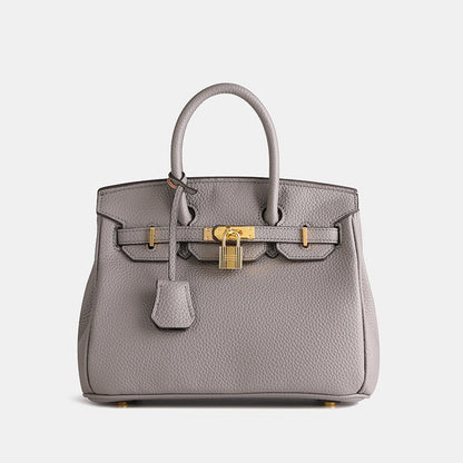 COWELLA – Premium Cowhide Leather Handbag with Zippered Compartments