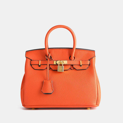 COWELLA – Premium Cowhide Leather Handbag with Zippered Compartments