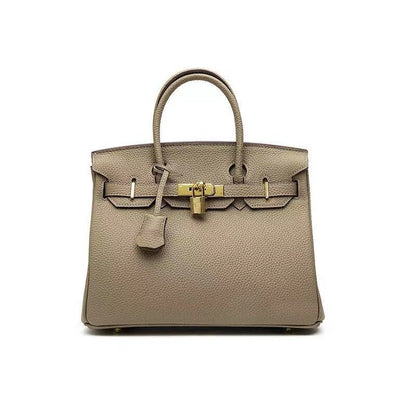 COWELLA – Premium Cowhide Leather Handbag with Zippered Compartments