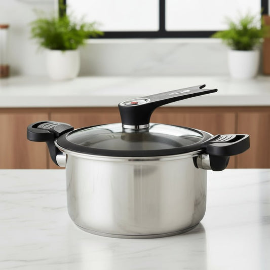 Premium Kitchenware - 304 Stainless Steel Multifunctional Pressure Cooker 5