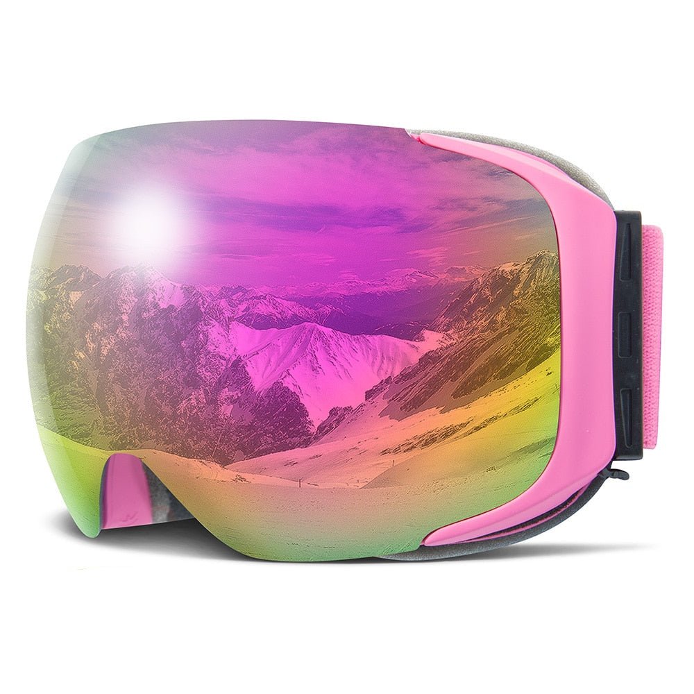 Premium Magnetic UV Protection Anti-Fog Snow Ski Goggles with Quick-Change Lenses 0