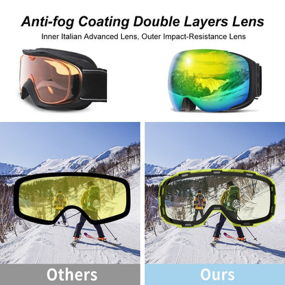 Premium Magnetic UV Protection Anti-Fog Snow Ski Goggles with Quick-Change Lenses 3