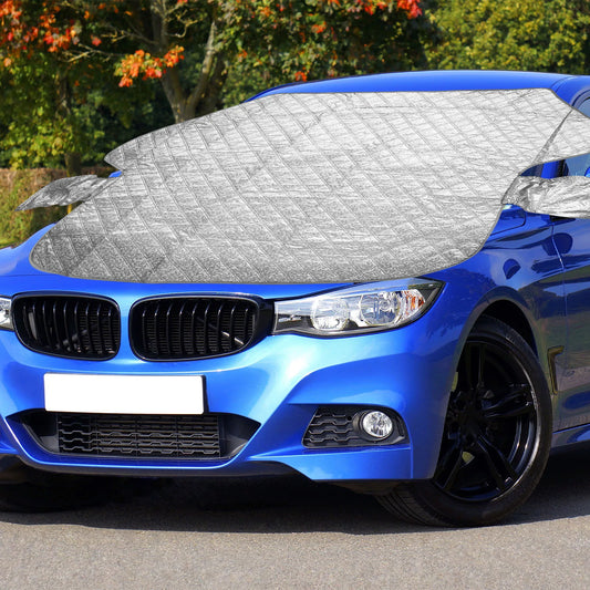 Premium Magnetic Windshield Snow Cover - Waterproof Frost & Sun Protector 0