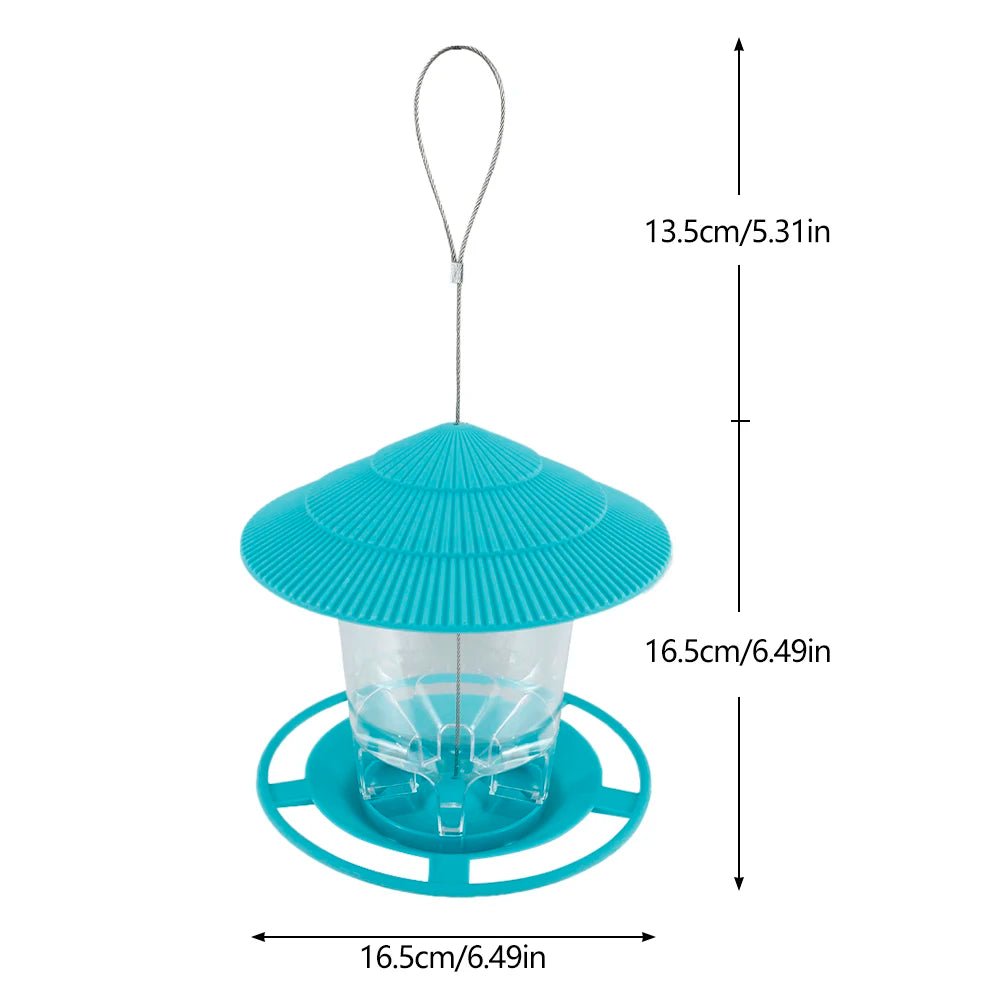 Premium Outdoor Bird Feeder - Large Hexagonal Design with Easy Refill & Weather Protection 2