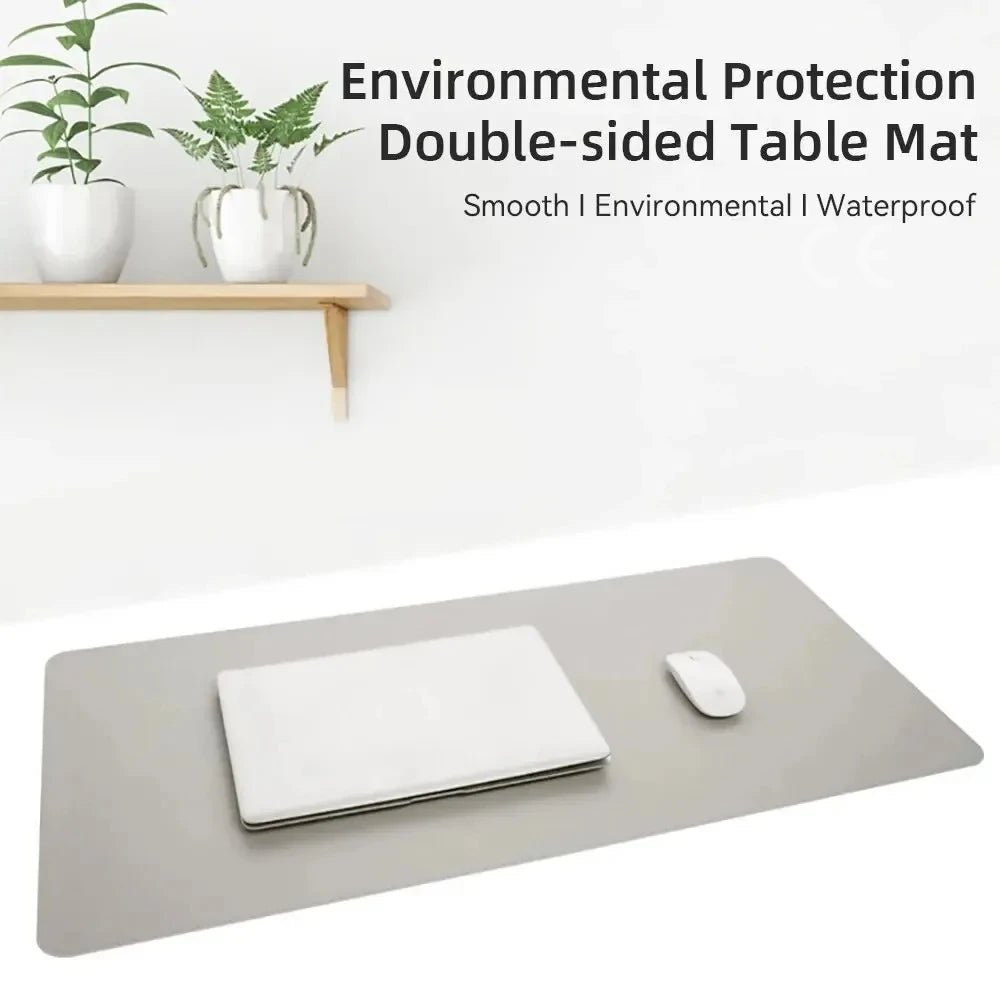 Premium PU Leather Desk Mat - Large Waterproof Desk Pad with Non-Slip Backing 3