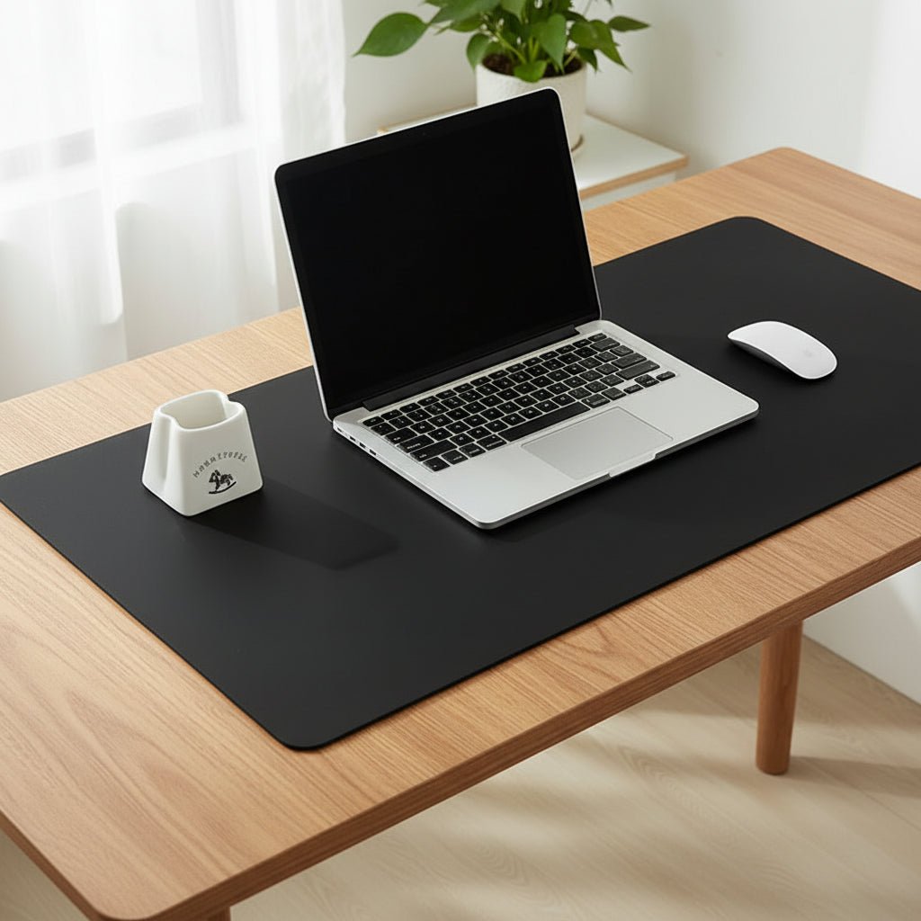Premium PU Leather Desk Mat - Large Waterproof Desk Pad with Non-Slip Backing 6