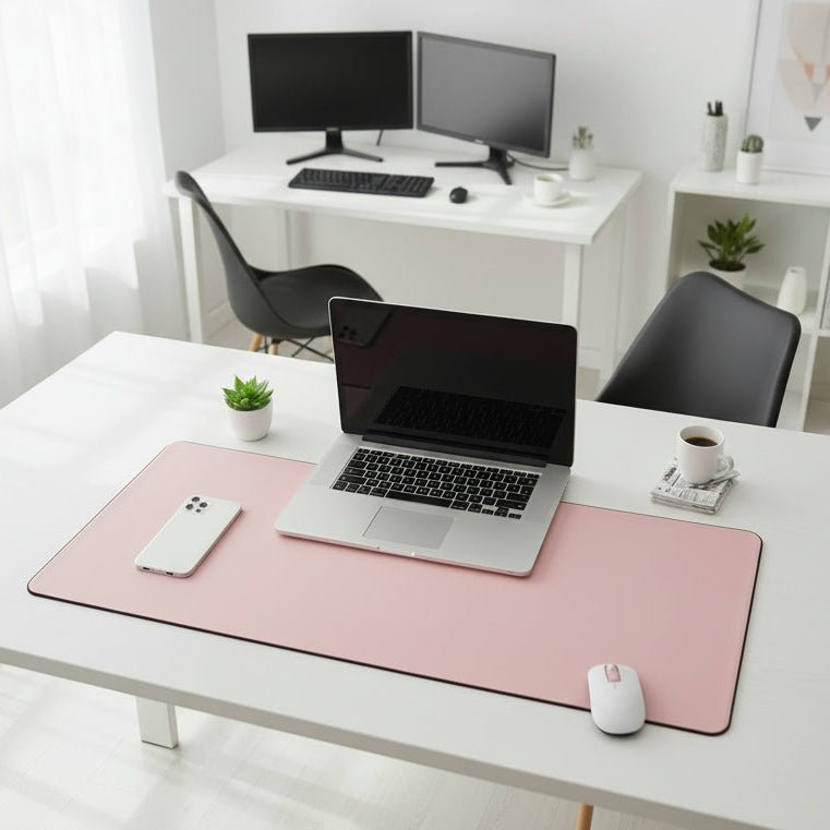 DESKELITE – Premium PU Leather Desk Mat Waterproof Desk Pad with Non-Slip Backing
