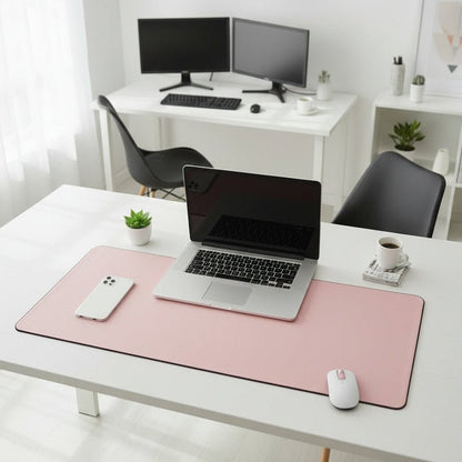 DESKELITE – Premium PU Leather Desk Mat Waterproof Desk Pad with Non-Slip Backing