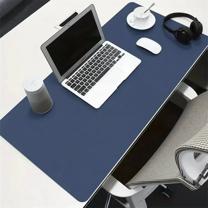 Premium PU Leather Desk Mat - Large Waterproof Desk Pad with Non-Slip Backing 9