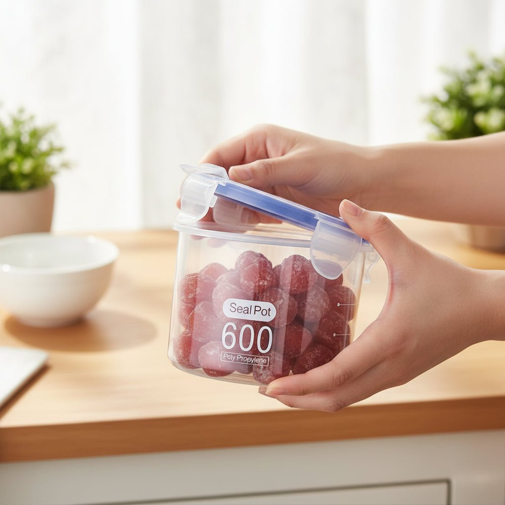 Premium Sealed Storage Box - Large Capacity Food Containers for Grains & Spices 7