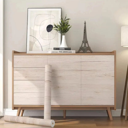 Premium Self-Adhesive Black Wood Wallpaper for Easy Home Renovation 7