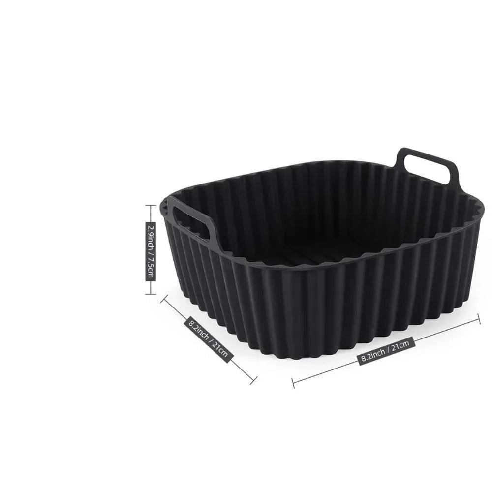 Premium Silicone Air Fryer Liners - Non-Stick Square Mats for 4-7QT Ovens 5