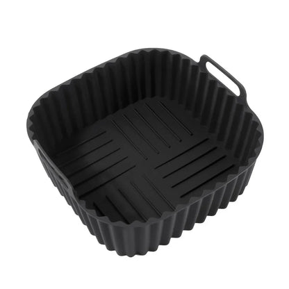 COOKLUX FRY – Premium Silicone Air Fryer Liners, Non-Stick Square Mats for 4–7 QT Ovens