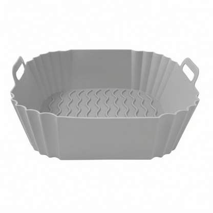 Premium Silicone Air Fryer Liners - Reusable Non-Stick Baking Tray with Side Handles 7