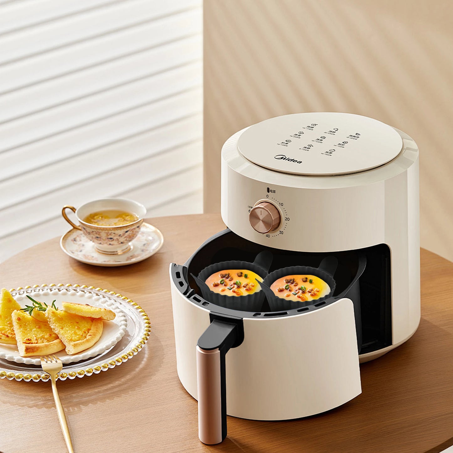 Premium Silicone Egg Cups - Non-Stick Reusable Molds, Dishwasher Safe, Set of 6 5