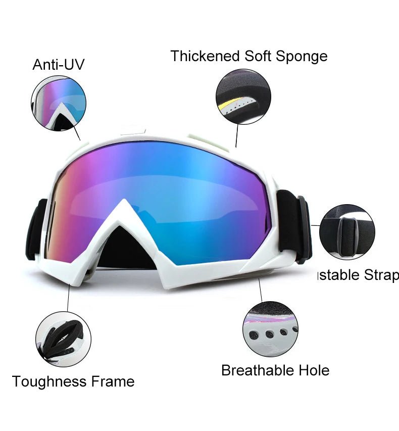Premium Ski Goggles - Windproof Anti-Fog Snow Ski Goggles for Clear Vision 2
