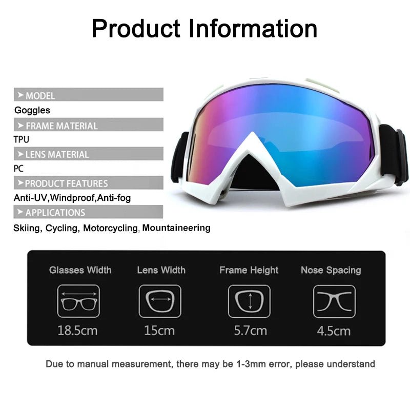 Premium Ski Goggles - Windproof Anti-Fog Snow Ski Goggles for Clear Vision 5