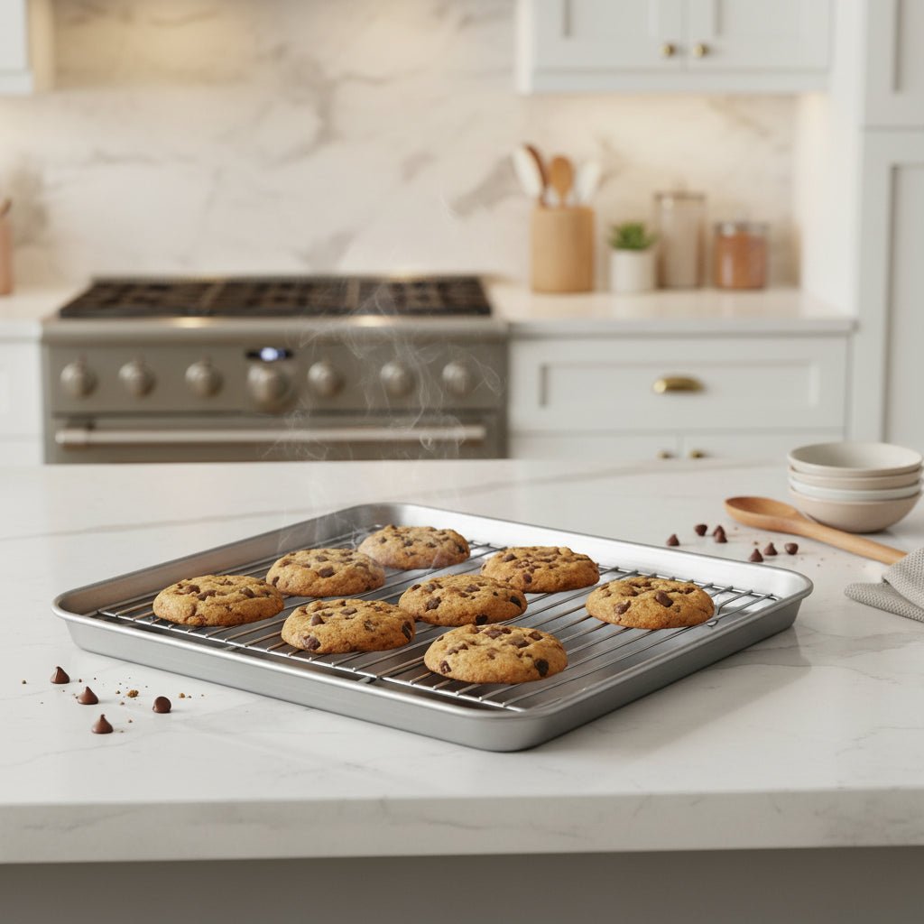 Premium Stainless Steel Baking Sheet & Tray Set for Effortless Cooking 6