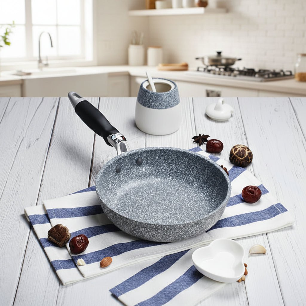 Premium Stone Non-Stick Frying Pan Set - 4 Size Skillet Pans, Induction Compatible 0