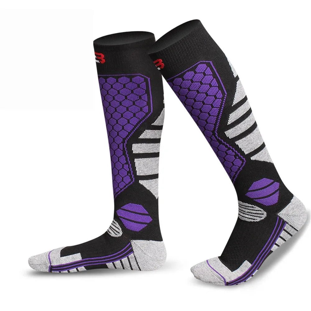 Premium Thermal Ski Socks - Thickened Compression Knee High for Ultimate Warmth and Comfort 9