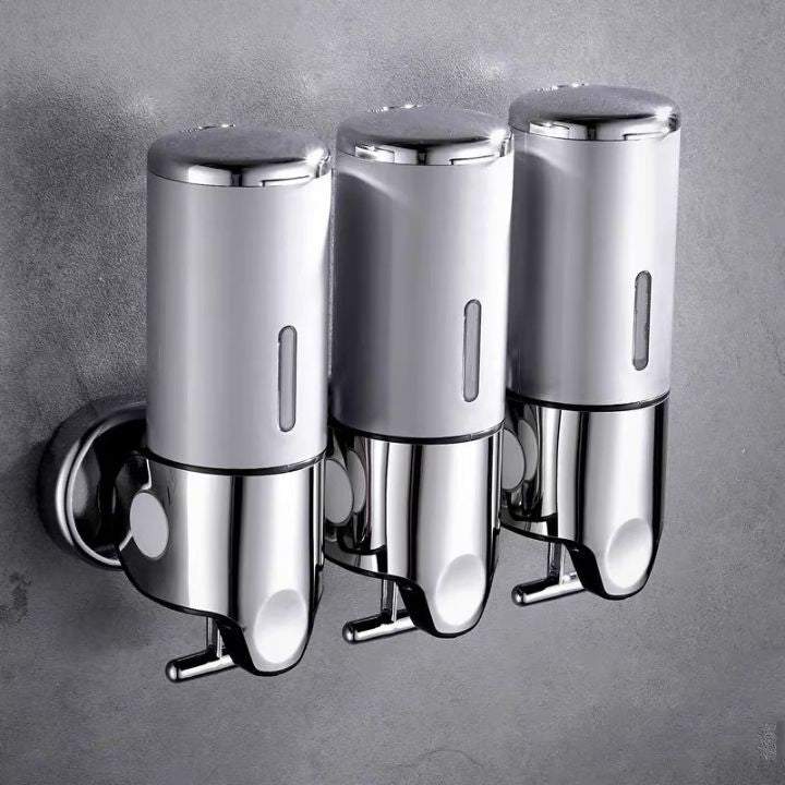 Premium Wall-Mounted Soap Dispenser - Elegant Stainless Steel Design 16