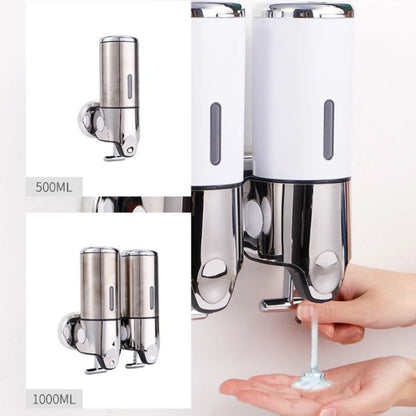 Premium Wall-Mounted Soap Dispenser - Elegant Stainless Steel Design 3