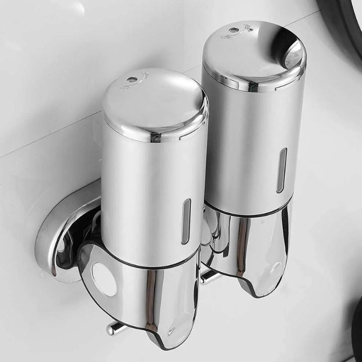 Premium Wall-Mounted Soap Dispenser - Elegant Stainless Steel Design 5