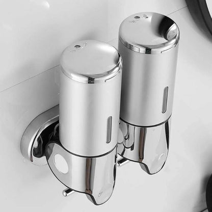 Premium Wall-Mounted Soap Dispenser - Elegant Stainless Steel Design 5