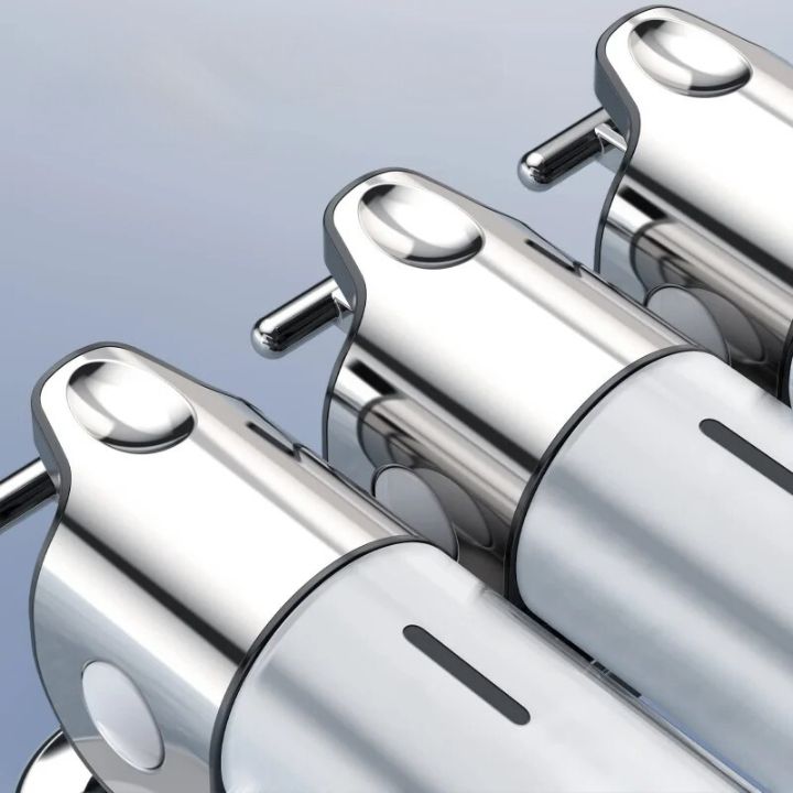 Premium Wall-Mounted Soap Dispenser - Elegant Stainless Steel Design 8