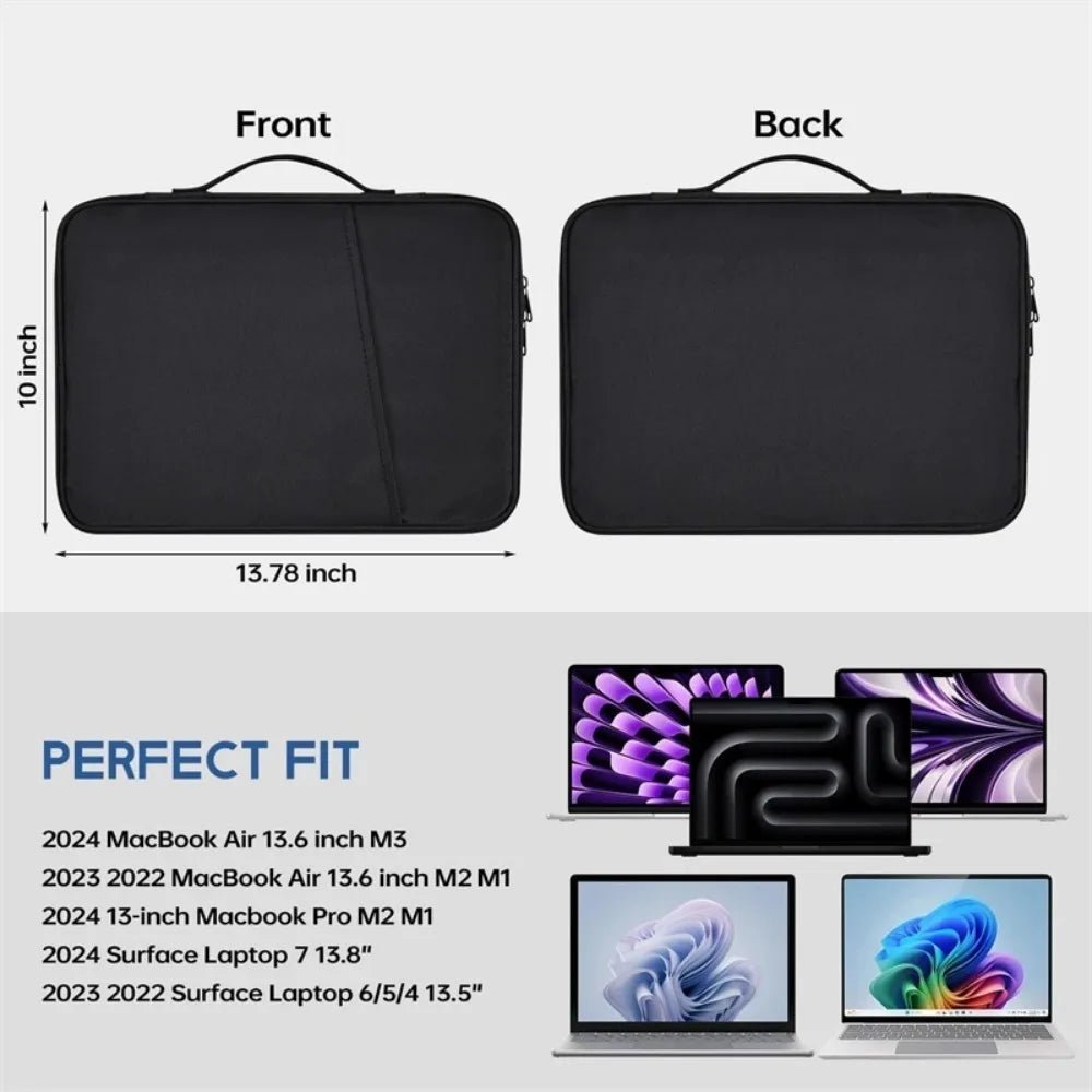 Premium Waterproof Laptop Sleeve - Shockproof Case for MacBook Air 11-13.6 4