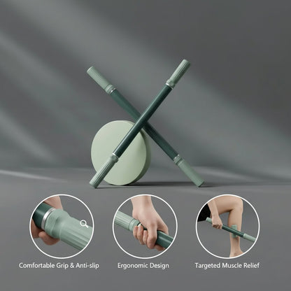 Premium Yoga Fascia Stick - 57cm Muscle Massage Roller for Deep Tissue Relief 0