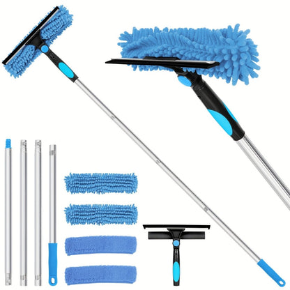 ProClean - 2-in-1 Adjustable Glass Cleaning Tool with Squeegee & Scrubber 1
