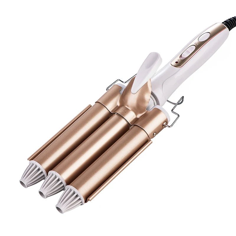Professional Electric Hair Curler - Triple Barrel Styling Tool with Fast Heating and Advanced Temperature Control 0