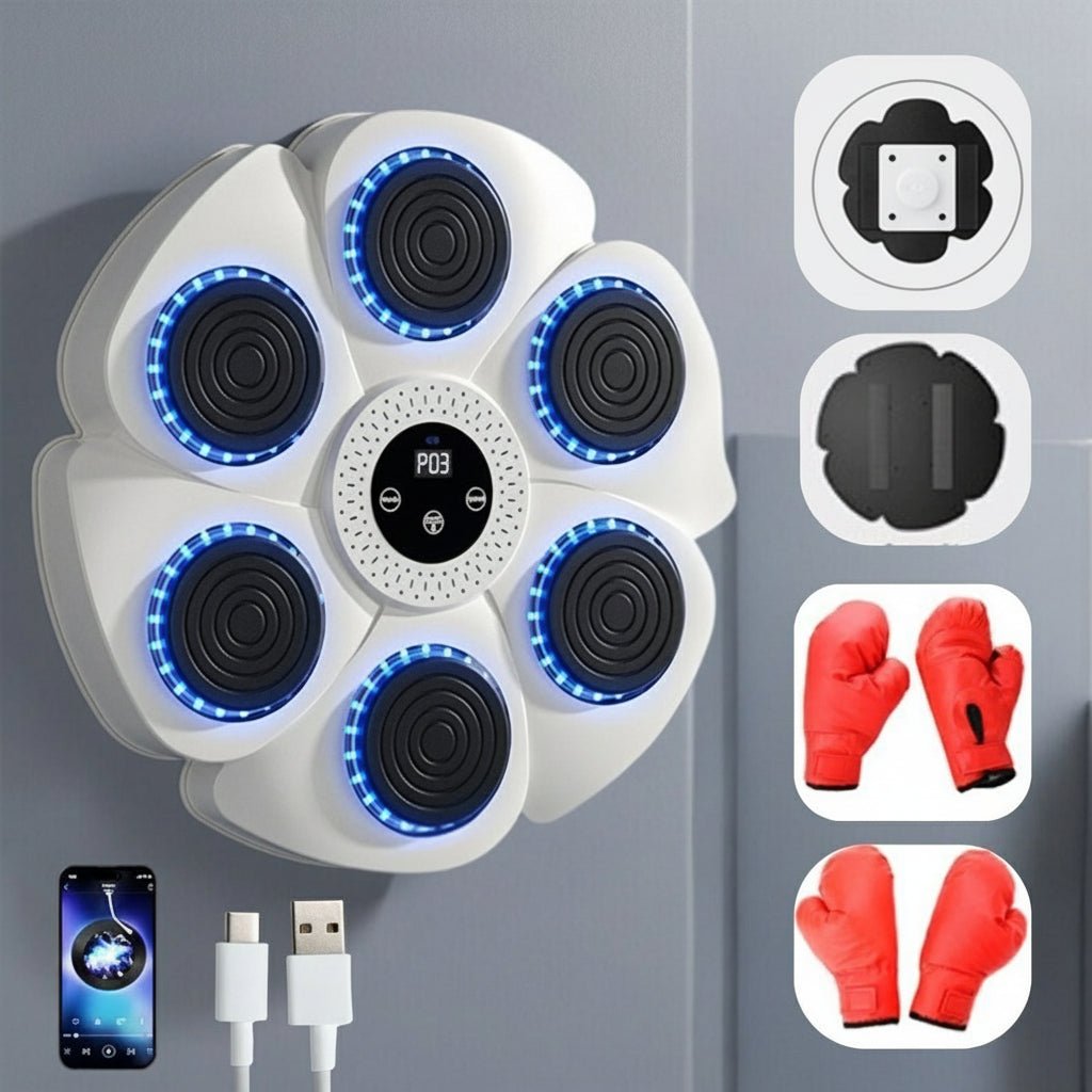 PunchTech - Smart Boxing Machine with Bluetooth Music & RGB Lighting 3