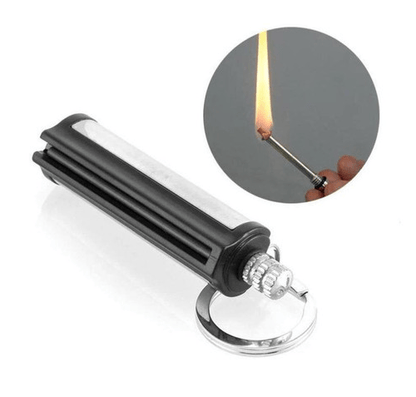 PyroKey - Waterproof Metal Fire Starter Keychain for Outdoor Adventures 1