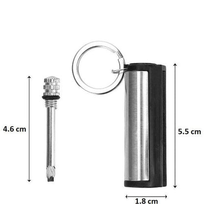 PyroKey - Waterproof Metal Fire Starter Keychain for Outdoor Adventures 5