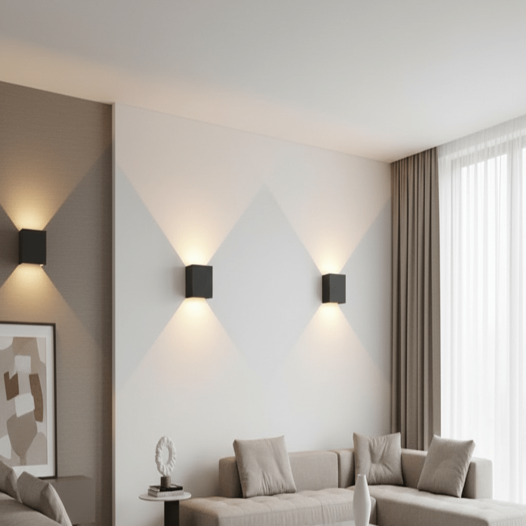 AMBIWALL Draadloze Oplaadbare LED Wandlamp | Verstelbare Op/Neer ...