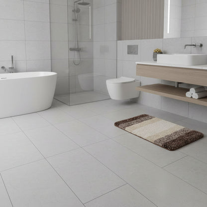 Quick-Dry Microfiber Bath Mat - Super Absorbent Non-Slip Bathroom Rug 1