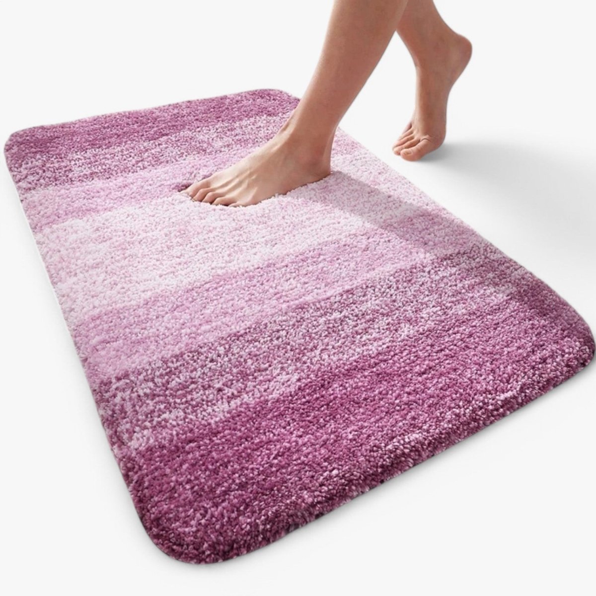 Quick-Dry Microfiber Bath Mat - Super Absorbent Non-Slip Bathroom Rug 2
