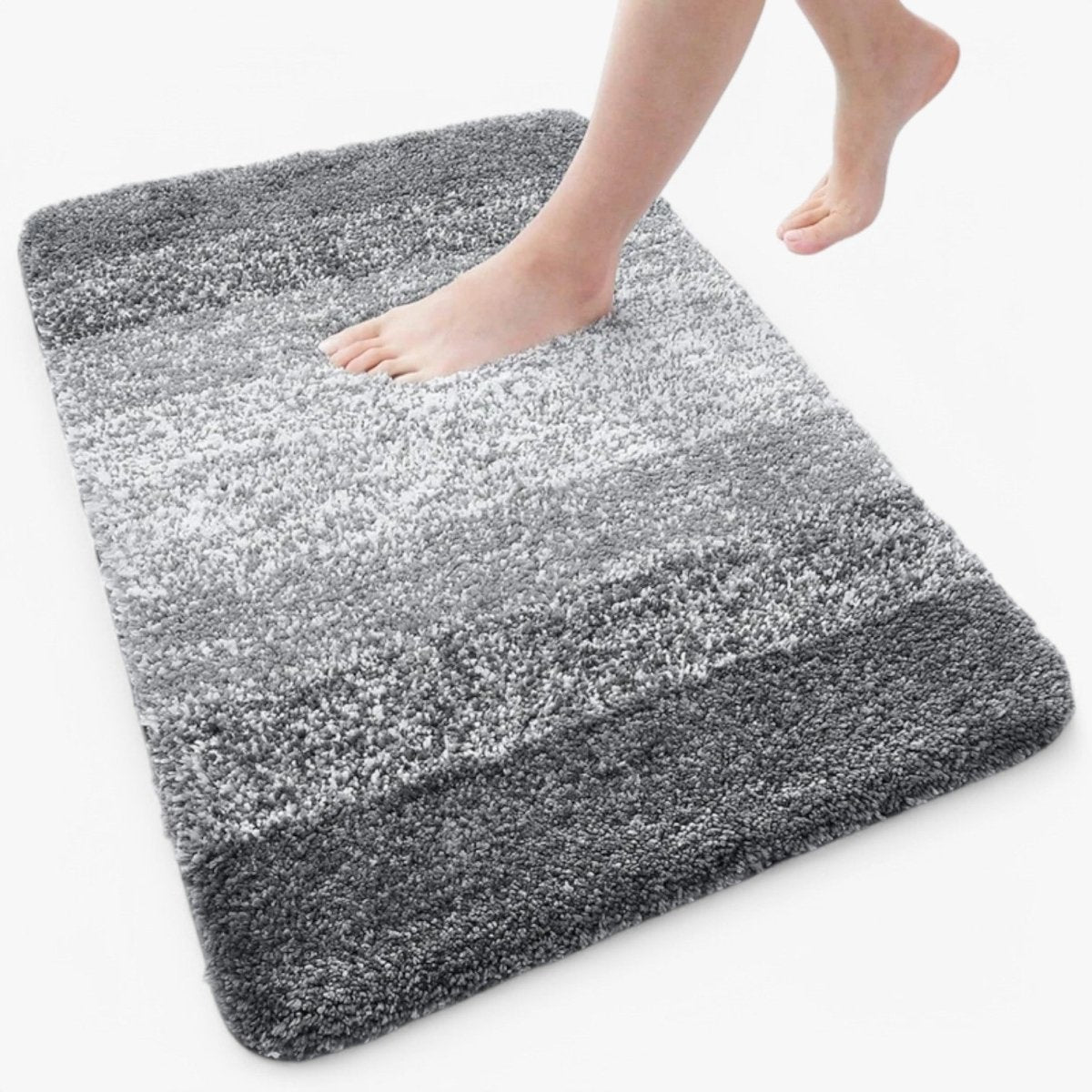 Quick-Dry Microfiber Bath Mat - Super Absorbent Non-Slip Bathroom Rug 4