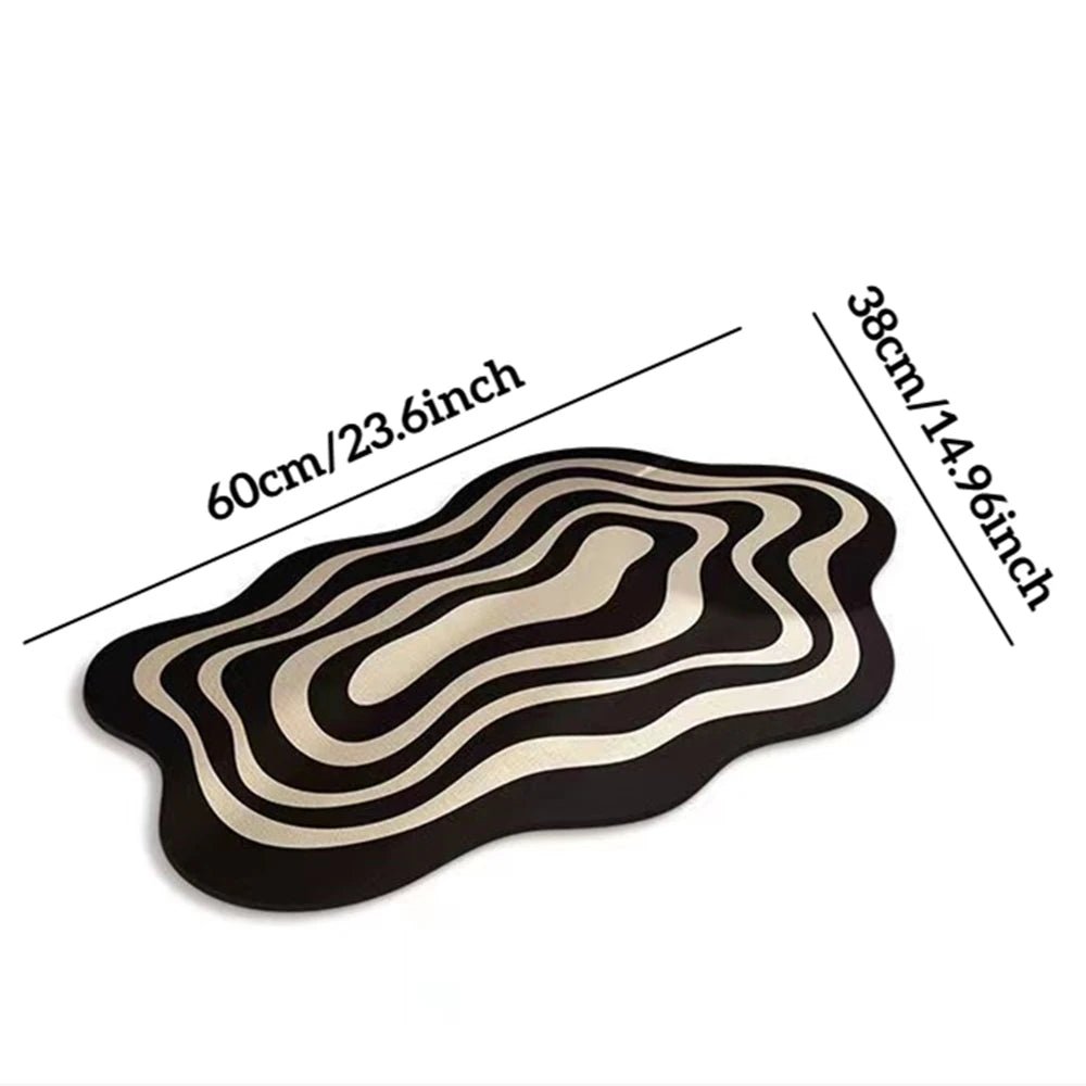Quick-Drying Diatom Mud Bath Mat - Super Absorbent Non-Slip Bathroom Rug 5